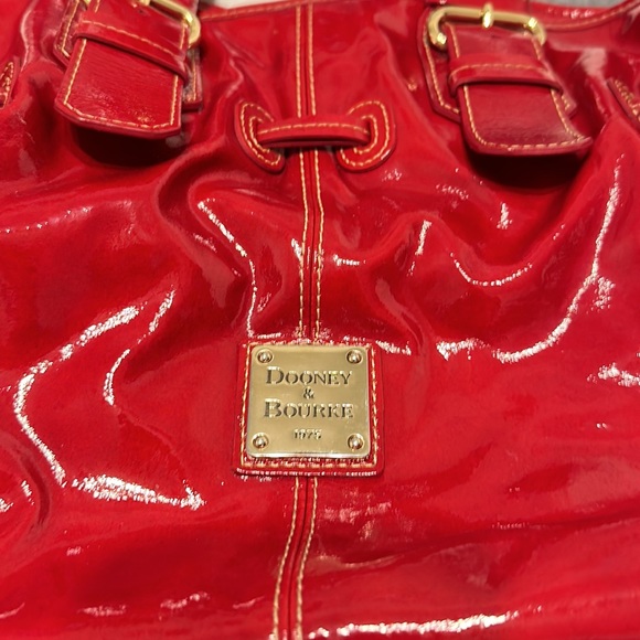 Dooney and Bourke Red Patent Leather Purse - Picture 9 of 16